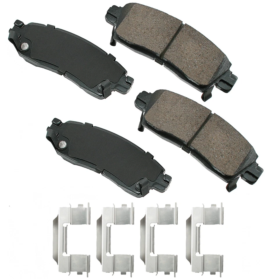 For 2002-2009 Chevrolet Trailblazer Disc Brake Pad Set Rear Akebono 2003 2004 - Image 1 of 1