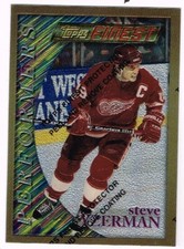 1995-96 Topps Finest Rare Gold #162 Steve Yzerman  2513* + 2