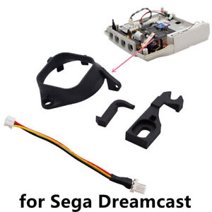 Cooling Fan 3D Print Mount Mod Kit w/ Latch & Cable Adapter for SEGA Dreamcast