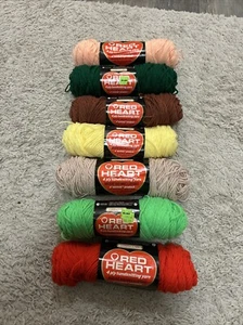 7 USA Coats & Clark 4ply Hand Knitting Yarn Multi Solid Colors - Picture 1 of 6