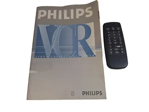 Philips RT 160/301 Remote with Manual for Philips VR 664 VCR Free UK Post - Picture 1 of 7