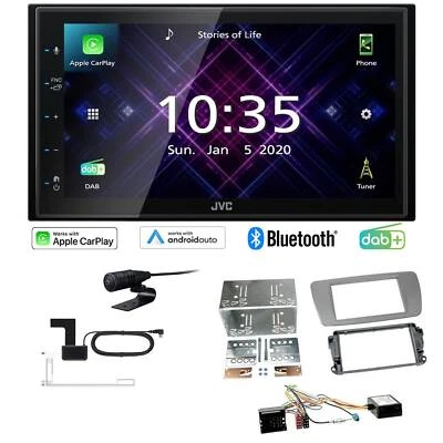 JVC Radio Apple CarPlay Android DAB+ für Seat Ibiza IV dublingrey inkl Canbus - Bild 1 von 4