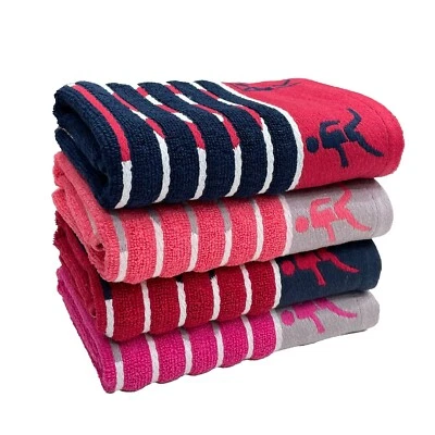 Cotton 450 GSM Hand Towels Gym & Workout Set of 4 Multicolor 40 X 60 cm Foto 1 de 3