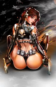 White Widow #8 PUNISHER Cvr C METAL Jamie Tyndall - Picture 1 of 1