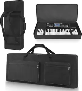 61/76/88 Tasten Keyboard Tragetasche E-Piano gepolsterter Koffer Gigbag mit Griffen - Bild 1 von 10
