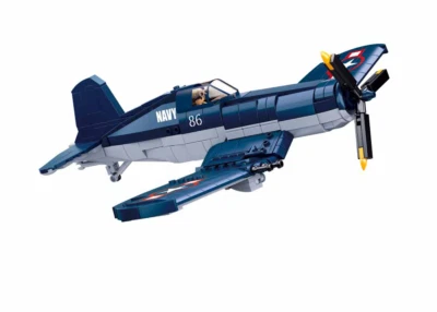 SLUBAN B1109 - WW2 -Vought F4U Corsair Fighter Plane - 482 Pcs - Image 1 of 4