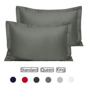 Set 2 federe in raso di cotone morbide traspiranti standard queen king - Foto 1 di 56