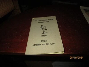 1949 Lower Dauphin County Pennsylvania Baseball League Schedule Booklet - Picture 1 of 4
