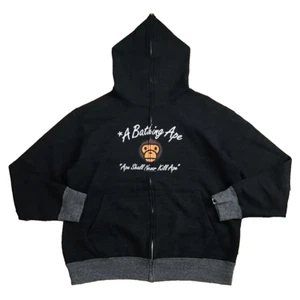 BAPE Milo logo full zip hoodie A Bathing Ape Size L used 2504SY - Picture 1 of 8