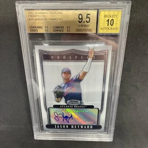 2007 Bowman Sterling #BSP-JH Jason Heyward Rookie Prospect BGS 9.5 Autograph 10 - Picture 1 of 1