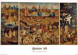JHieronymus Bosch•Garden of Earthly Delights 1500•Eden•Hell•24x32 Quality Poster - Picture 1 of 1