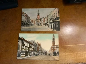 High Street, Colchester 2 Karten mit Straßenbahnen - Bild 1 von 5