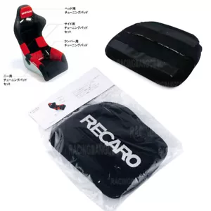1 pcs Recaro Racing Black Tuning Pad For Head Rest Cushion Bucket Seat Racing - Picture 1 of 5