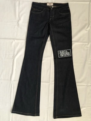 JUICY COUTURE JEANS Vintage con parche bordado - Denim Negro (Talla 24) Foto 1 de 4