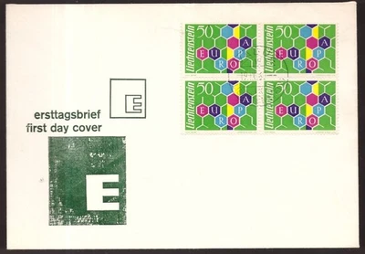 Liechtenstein, Europa 1960 issue block of four on fdc   -HJ81 - Image 1 of 2