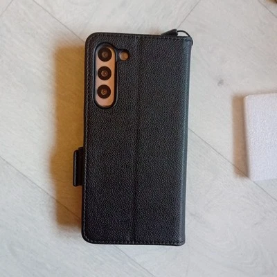 Samsung Galaxy S23+ Shockproof Black Wallet Case | Card Holder + ID | Kickstand - Image 1 of 4