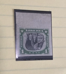 Liberia Stamp Scott’s # 101a 1906 Issue Imperf Lg Salvage Inverted Elephant MNH - Picture 1 of 5