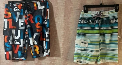 Bañador Quicksilver & Billabong para niños talla 10 ajustado Foto 1 de 4
