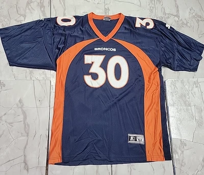 Camiseta de fútbol americano Terrell Davis NFL talla XL 52 de los Denver Broncos #30 de colección Foto 1 de 4