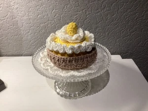 Torte Zitronen/ Sahne  6 Teilig Kinderküche, Kaufladen ,Montessori Handarbeit - Bild 1 von 5