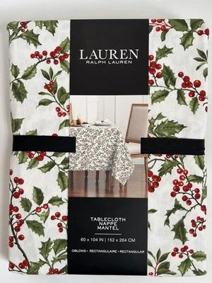 RALPH LAUREN CHRISTMAS TABLECLOTH 60 x 104 inch - Image 1 of 3