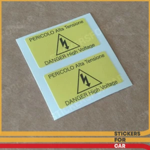 Alfa Romeo Xenon Light High Voltage Warning Label Sticker - Picture 1 of 1