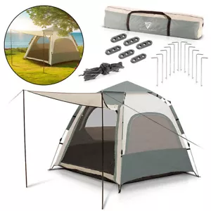 STAHLWERK Campingzelt Pop-Up-Zelt Wurfzelt Igluzelt Faltzelt Zelt 3-4 Personen - Bild 1 von 10