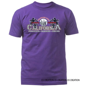 Camiseta Golden California Republic Beach Paradise Palmera Gráfica - Imagen 1 de 14
