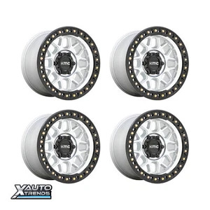 KMC KM549 Grs Machined With Satin Black Lip 17X9 5X127 -12mm (Set of 4) - Picture 1 of 1