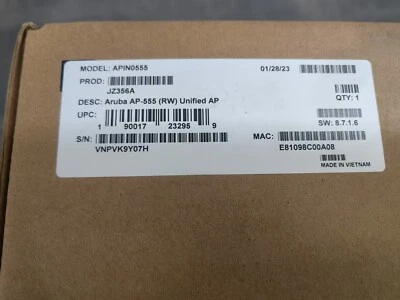 Aruba AP-555(RW) JZ356A Wi-Fi Bluetooth Wireless Access Point - VAL DHL same day - Image 1 of 4