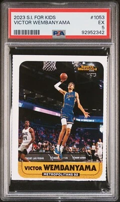 Victor Wembanyama 2023 Sports Illustrated For Kids RC SI Kids Rookie PSA 5 🔥 - Image 1 of 3