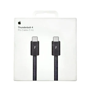 NUEVO Cable Pro USB-C Original Apple Thunderbolt 4 OEM 1M Negro A2804 MU883AM/A - Imagen 1 de 5