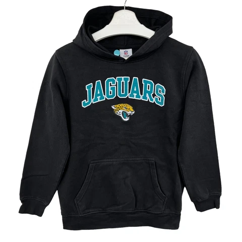 Reebok NFL Pullover Hoodie Youth X-Large Jacksonville Jaguars Arch Logo Black Cover