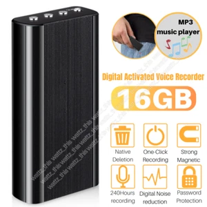 Spy Mini Digital Voice Activated Recorder Hidden 16GB Audio Recording Device US - Picture 1 of 12