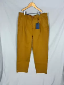 GANT, Men's Dark Suede Brown Straight Leg Chino Trousers, Size 34 - Brand New - Picture 1 of 4