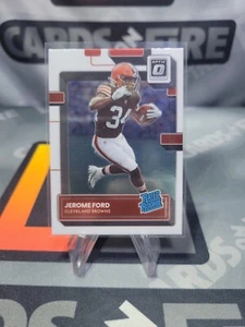 Jerome Ford Rookie RC 2022 Panini Donruss Base ottica #280 Cleveland Marroni - Foto 1 di 2