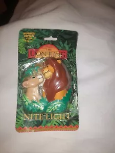 VINTAGE DISNEY THE LION KING SIMBA + NALA NIGHT LIGHT KIDS BEDROOM DECOR Works - Picture 1 of 5
