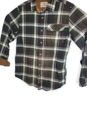 Legendary Whitetails Buck Camp Button Down Plaid Flannel Shirt Mens Size Medium - Image 1 of 4