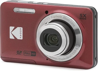 Kodak PIXPRO FZ55 16MP 5x Zoom Wide Angle Digital Camera - RED NEW - Bild 1 von 4