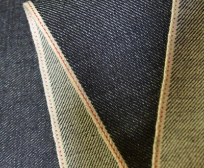 14.5oz Left Hand Twill Selvedge Denim Material Selvage Slub Denim Jeans Fabric - Image 1 of 4