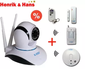 Überwachungskamera 433 MHz RF Alarmanlage 1,0MP HD WALN IP Kamera 433MHz Sensor - Bild 1 von 9