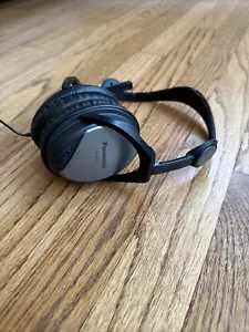 RARE Panasonic RP-HC150 Wired Stereo Headphones Black TESTED - Picture 1 of 7