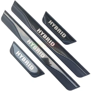 For Hyundai Tucson Hybrid 2023 Carbon Car Door Sill Scuff Plate Protector Cover - Picture 1 of 6