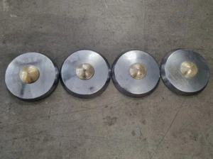 4 Stück originale Opel Olympia Rekord P1 P2 Chrom Radkappen 13" Set Garagenfund - Bild 1 von 5