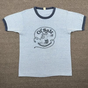 Vintage Ol' Salt Windjammer Ringer T-Shirt Herren mittelblau zweifarbig Bar 80er - Bild 1 von 8