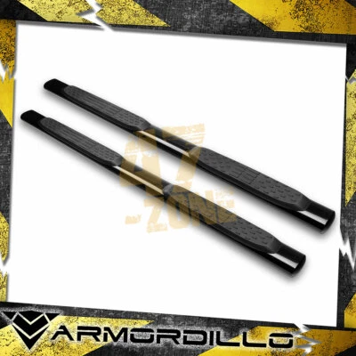 For 2017-2019 Ford F-450 Super Duty 5" Oval Step Bar Black - Image 1 of 4