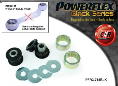 Powerflex Black Serie Posteriore Tirante Esterno Spazzole per Audi A6 (11 - Immagine 1 di 4
