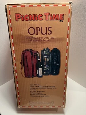 Bolso de Vino Aislado Picnic Time Estate con Servicio para 2 pulgadas Verde Hunter Foto 1 de 4