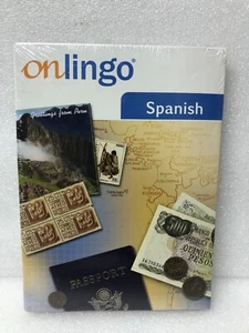 ONLINGO Spanish Level 1 Audio CD's & CD-ROM - New Sealed Package - Picture 1 of 5