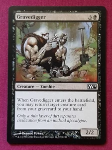 Magic The Gathering 2011 CORE SET M11 GRAVEDIGGER black card MTG - Picture 1 of 2